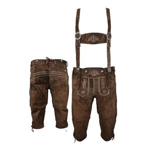 Touch&Torn Bavarian Lederhosen German Men Oktoberfest Outfit with Suspender